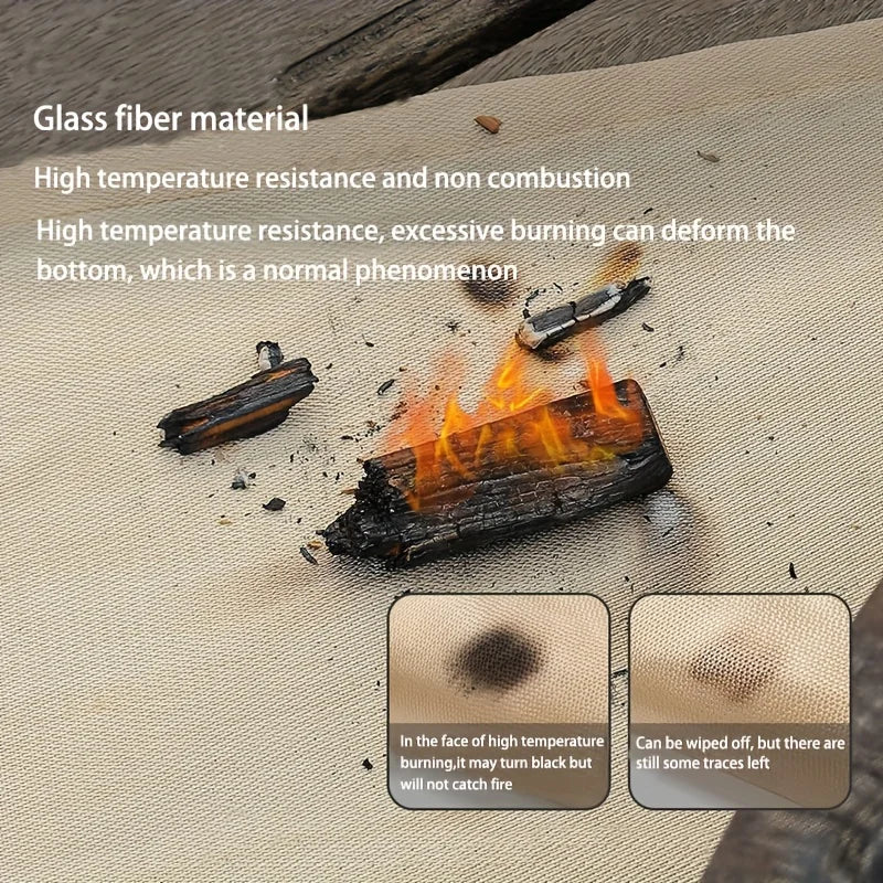 Barbecue fire protection pit mat camping picnic barbecue mat high temperature ironing fire retardant carpet outdoor indoor