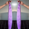 Extensões de Cabelo Coloridas – Rabo de Cavalo Reto com Laço Elástico | 24” | Kit com 2 Unidades
